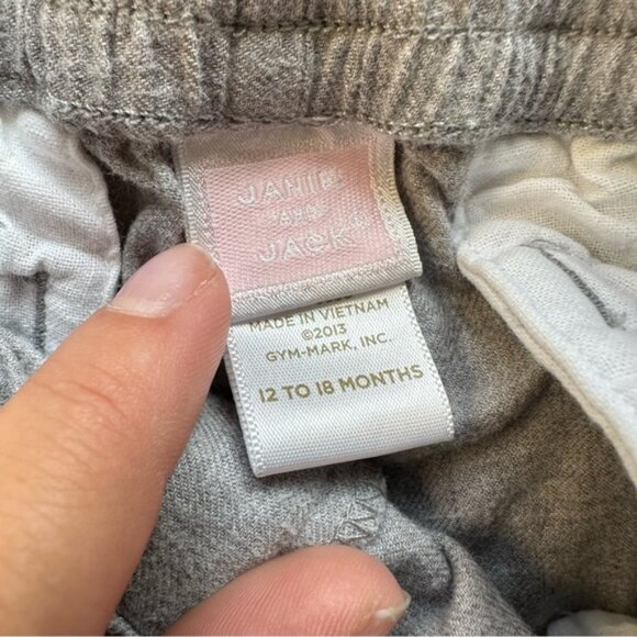 Janie & Jack | Silver Gray Piped Twill Knicker Pants | Size 12-18 Months - Picture 5 of 11